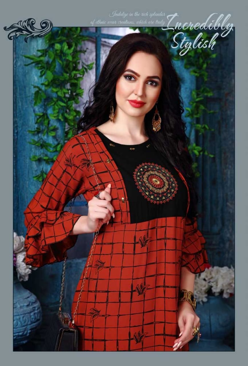 Pari Presents Misti 2 Collection Of Rayon Casual Wear Printed Kurtis