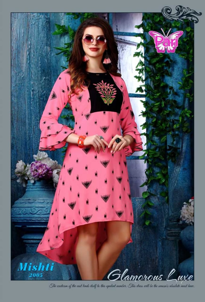 Pari Presents Misti 2 Collection Of Rayon Casual Wear Printed Kurtis