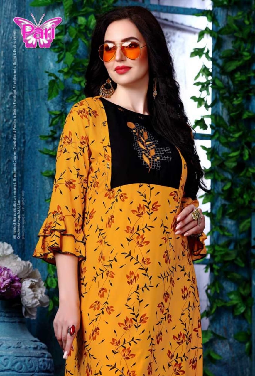 Pari Presents Misti 2 Collection Of Rayon Casual Wear Printed Kurtis