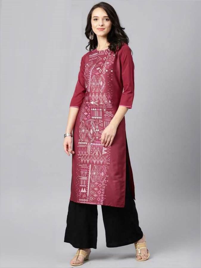 Rang Presents Vol 46 Crape Digital Printed Straight-cut Casual Kurtis