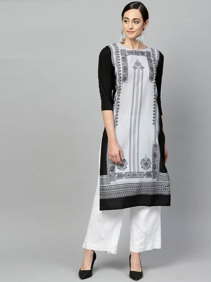 Rang Presents Vol 46 Crape Digital Printed Straight-cut Casual Kurtis