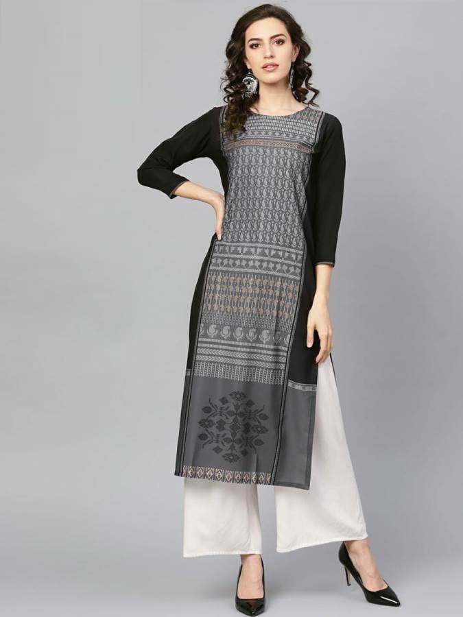 Rang Presents Vol 46 Crape Digital Printed Straight-cut Casual Kurtis