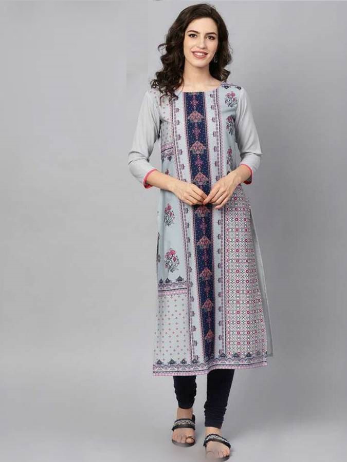 Rang Presents Vol 46 Crape Digital Printed Straight-cut Casual Kurtis