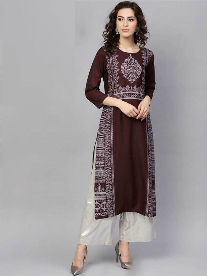 Rang Presents Vol 46 Crape Digital Printed Straight-cut Casual Kurtis