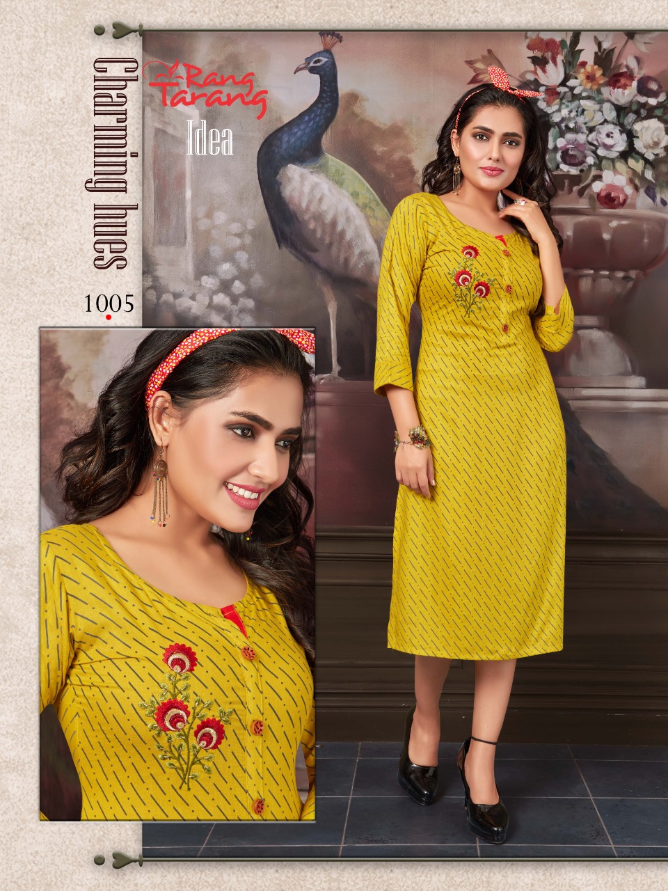 Rang Tarang Presents Idea Collection Of Printed And Embroidered Kurtis