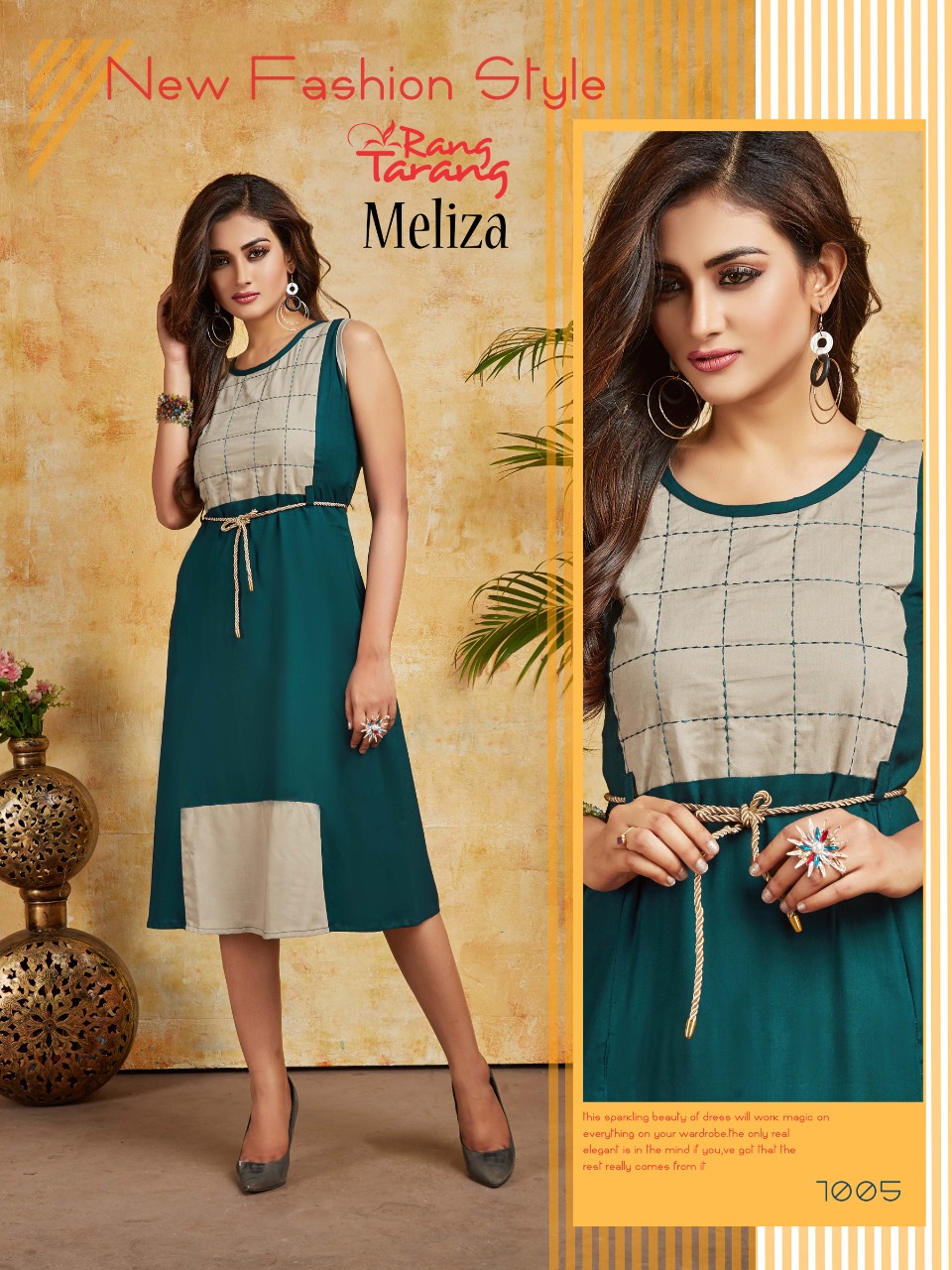 Rang Tarang Presents Meliza Collection Of Heavy Rayon Designer Kurtis