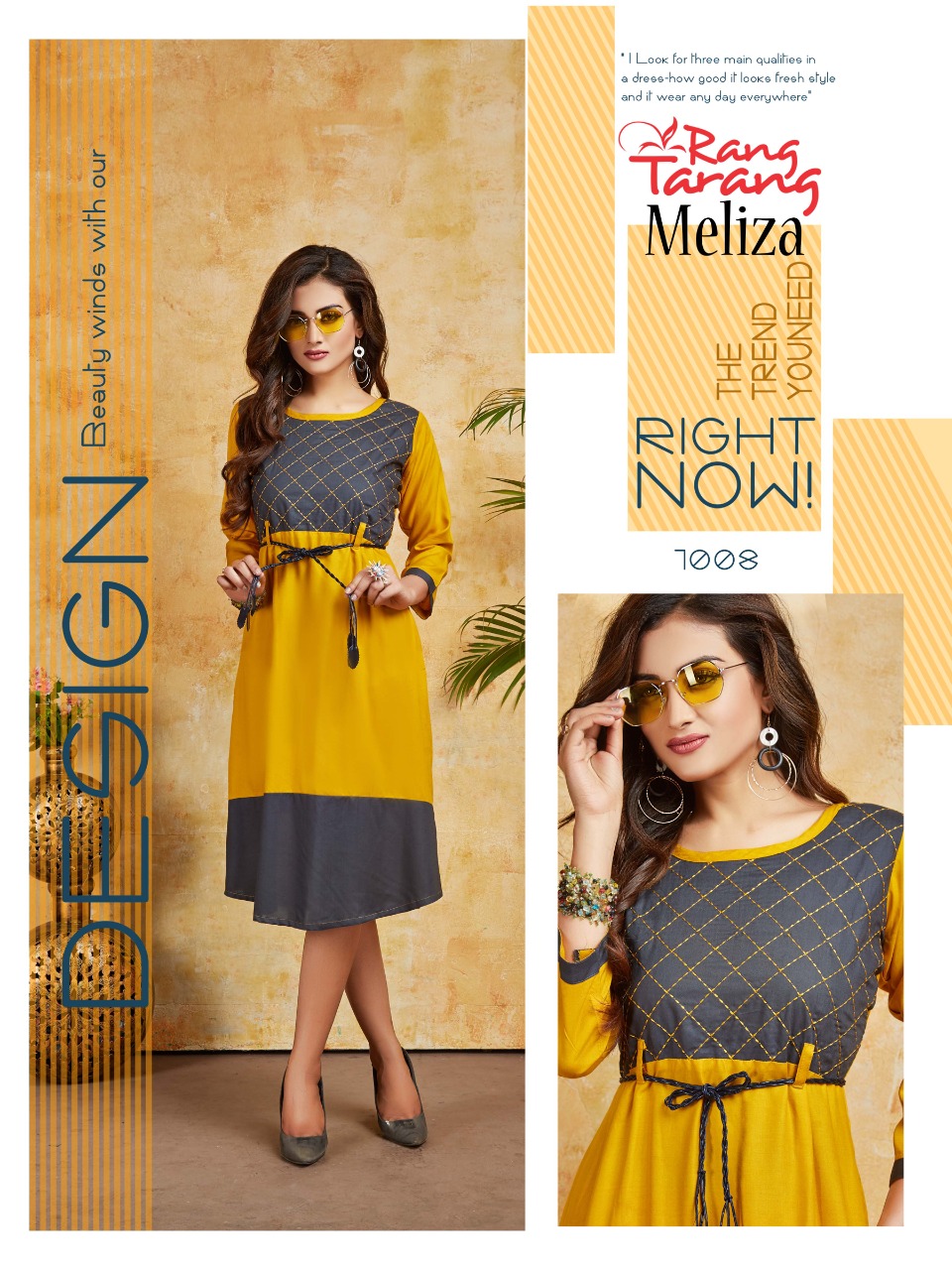 Rang Tarang Presents Meliza Collection Of Heavy Rayon Designer Kurtis