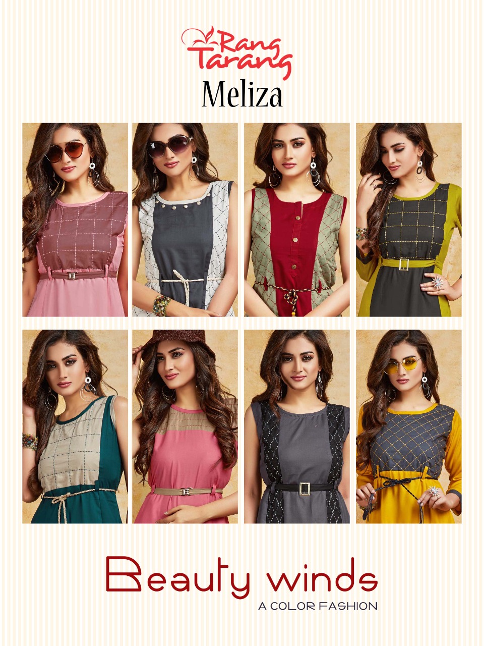 Rang Tarang Presents Meliza Collection Of Heavy Rayon Designer Kurtis