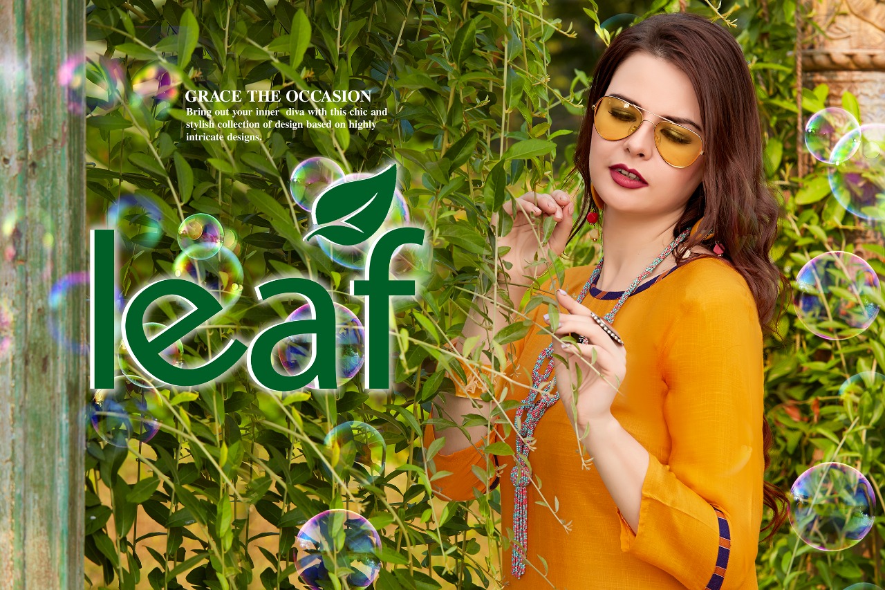 Royal Collection Presents Leaf Heavy Rayon Printed Designer Kurtis