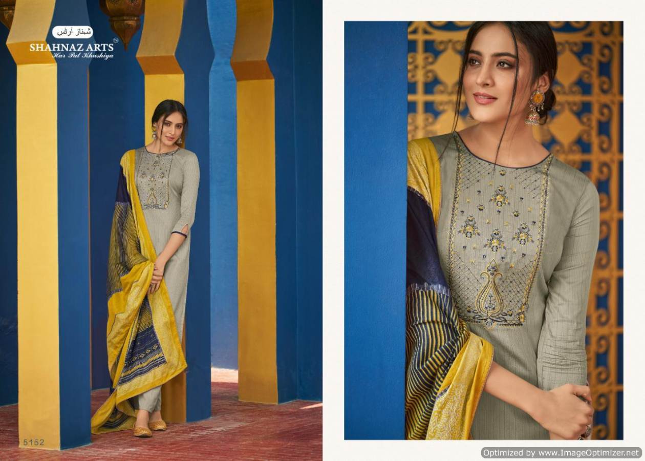 Shahnaz Presents Panihari 5 Collection Of Jam Cotton Fancy Embroidered And Digital Printed Dress Materials