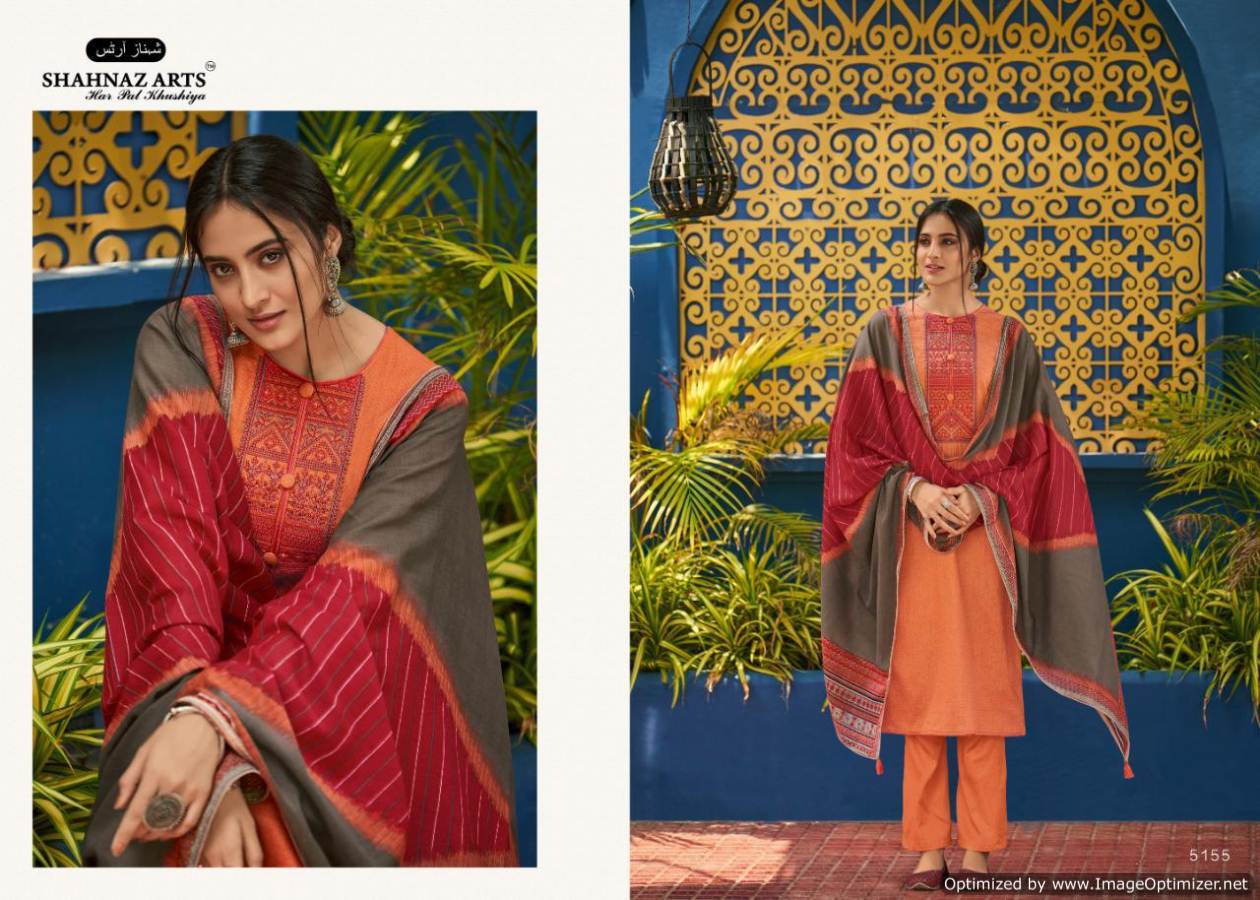 Shahnaz Presents Panihari 5 Collection Of Jam Cotton Fancy Embroidered And Digital Printed Dress Materials