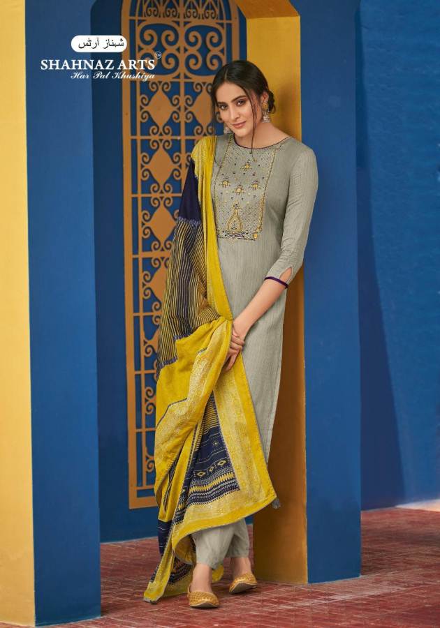 Shahnaz Presents Panihari 5 Collection Of Jam Cotton Fancy Embroidered And Digital Printed Dress Materials