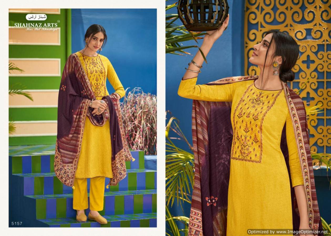 Shahnaz Presents Panihari 5 Collection Of Jam Cotton Fancy Embroidered And Digital Printed Dress Materials