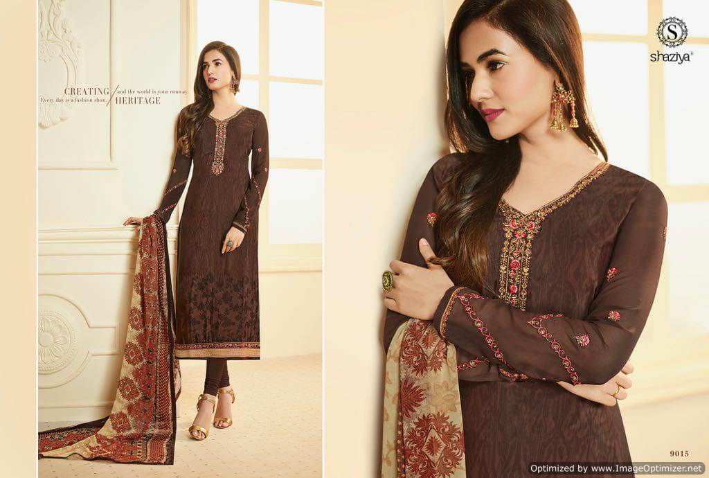 Shaziya Presents Garden Crape 98 Collection Of Crape Heavy Designer Suit