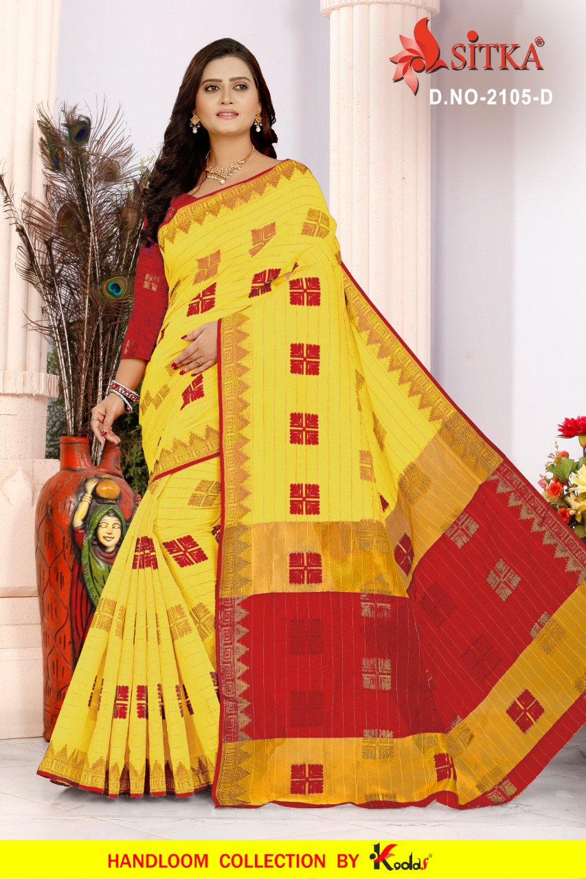 Sitka Presents Feed Back 2105 Collection Of Cotton Silk Casual Wear Sarees