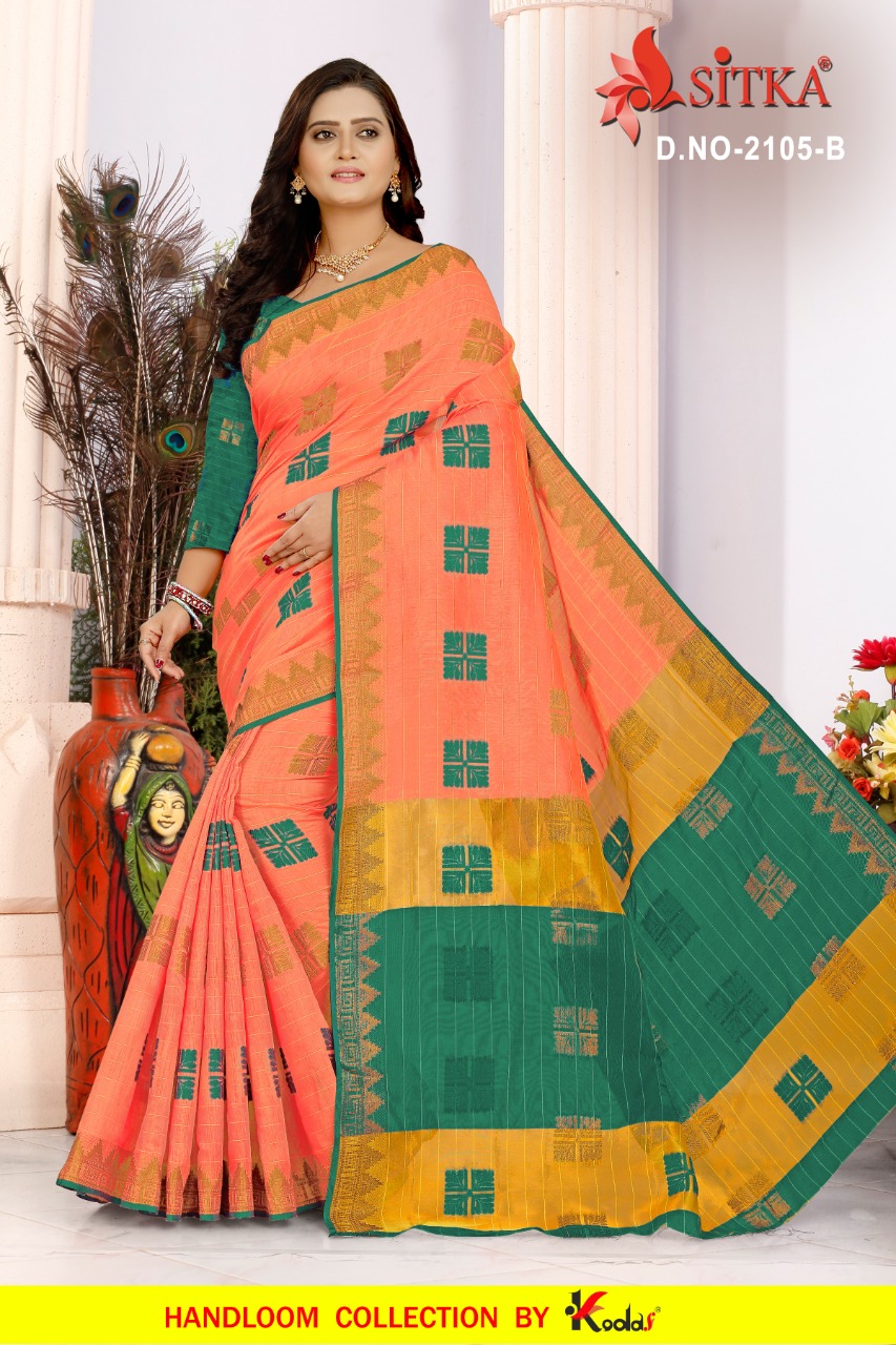 Sitka Presents Feed Back 2105 Collection Of Cotton Silk Casual Wear Sarees