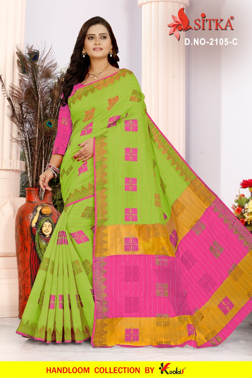 Sitka Presents Feed Back 2105 Collection Of Cotton Silk Casual Wear Sarees