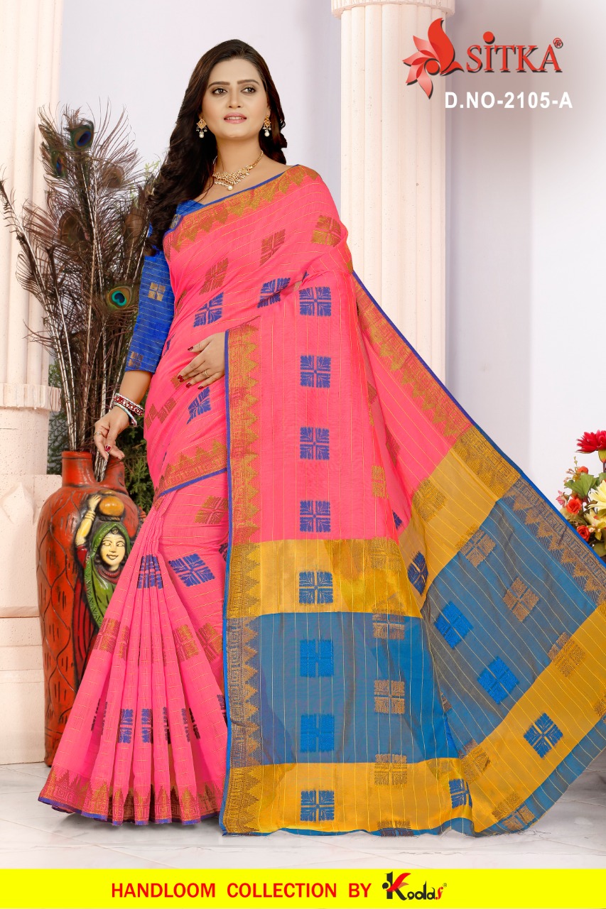 Sitka Presents Feed Back 2105 Collection Of Cotton Silk Casual Wear Sarees