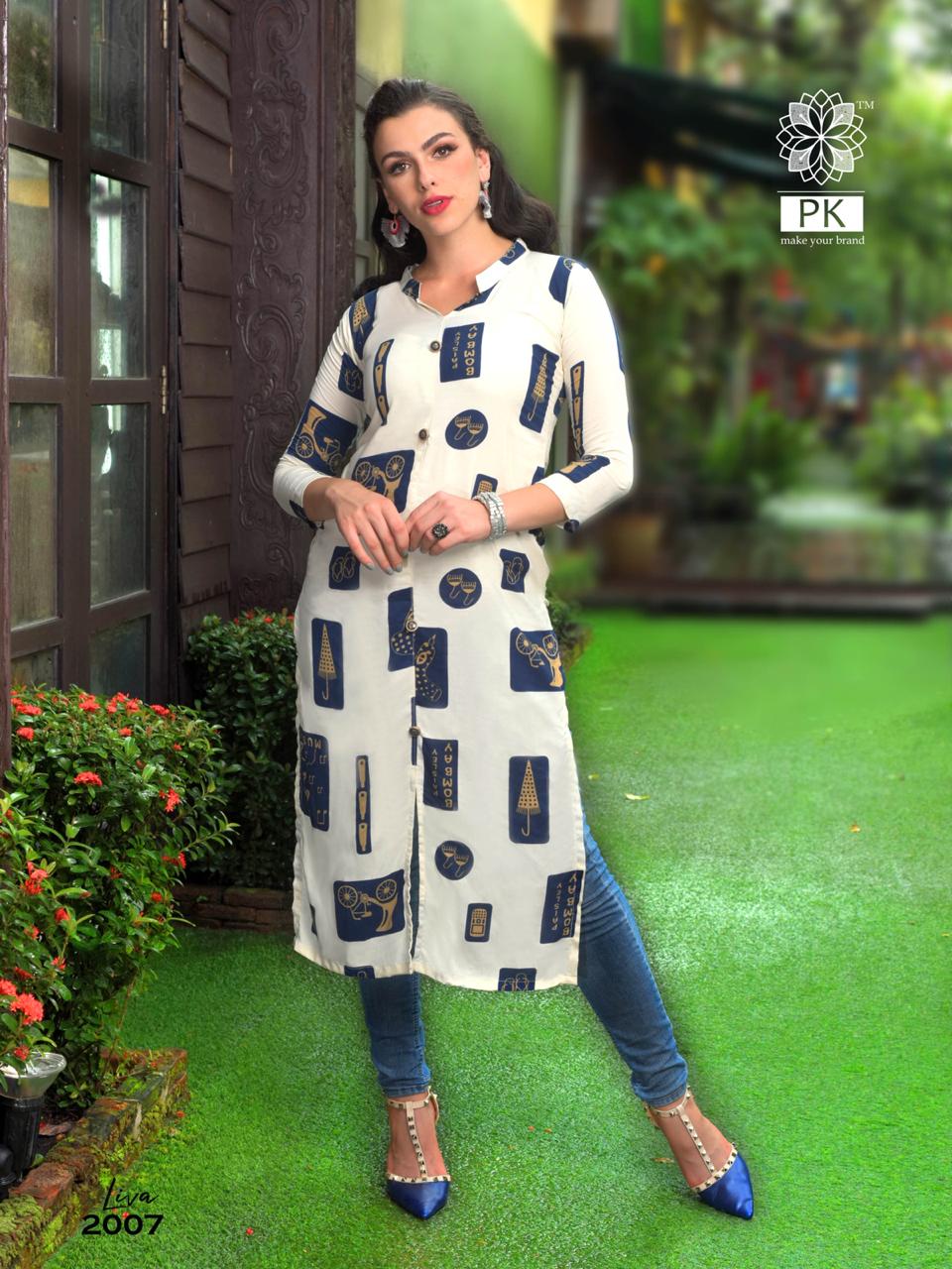 Pk Present Liva 2 Kurtis Catalogue