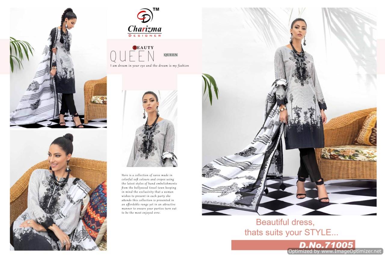 Charizma Presents Gul Ahmed Collection Of Jam Cotton Patch Embroidered Pakistani Suits