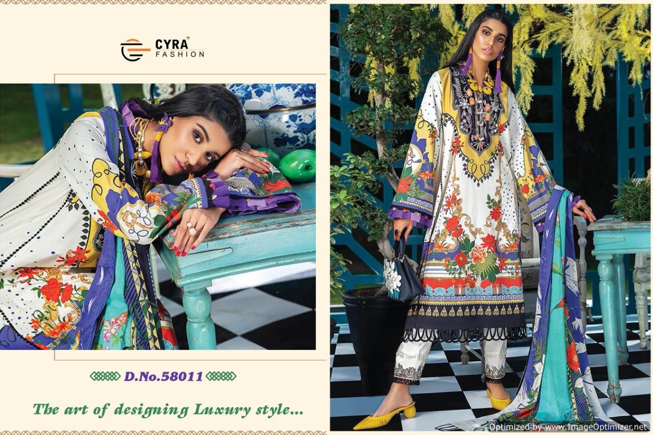 Cyra Presents Alizah 5 Collection Of Jam Cotton Digital Print With Patch Work Pakistani Suits