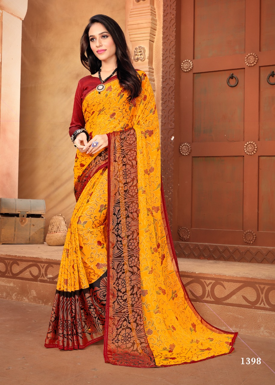 Fc Presents Anchal Vol 2 Collection Of Khushi Brasso Padding Printed Sarees