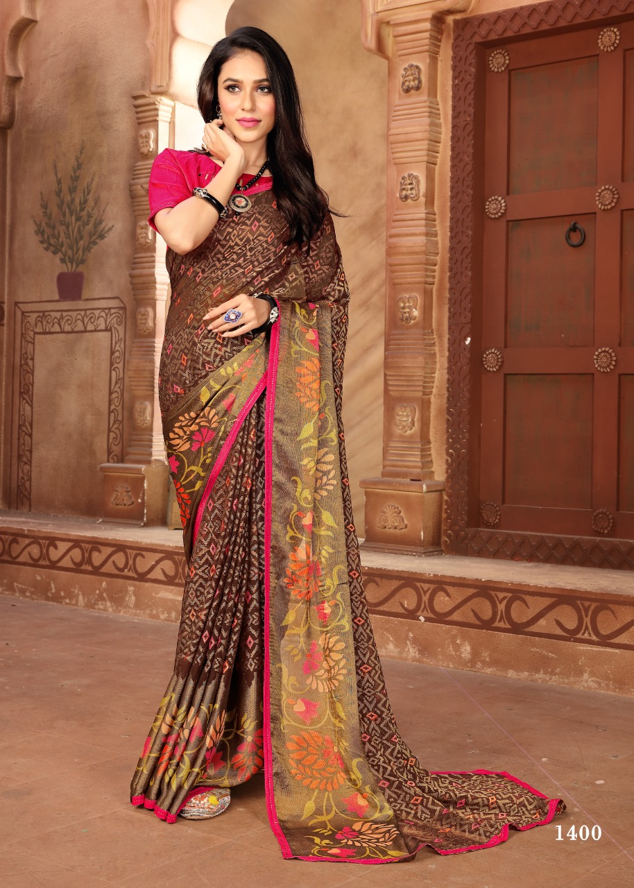 Shop Brasso Multi Colour Printed Saree Online : 101987 -