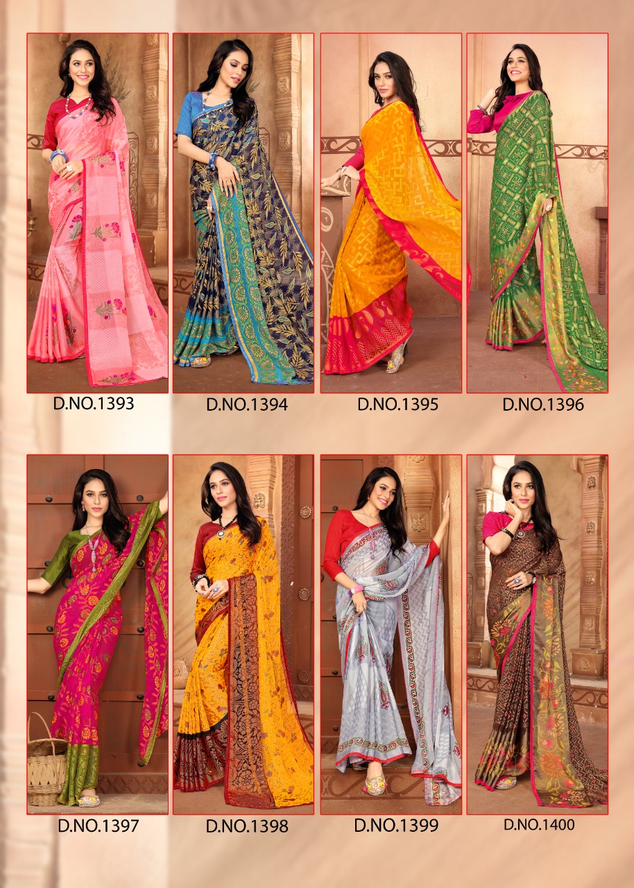 Fc Presents Anchal Vol 2 Collection Of Khushi Brasso Padding Printed Sarees