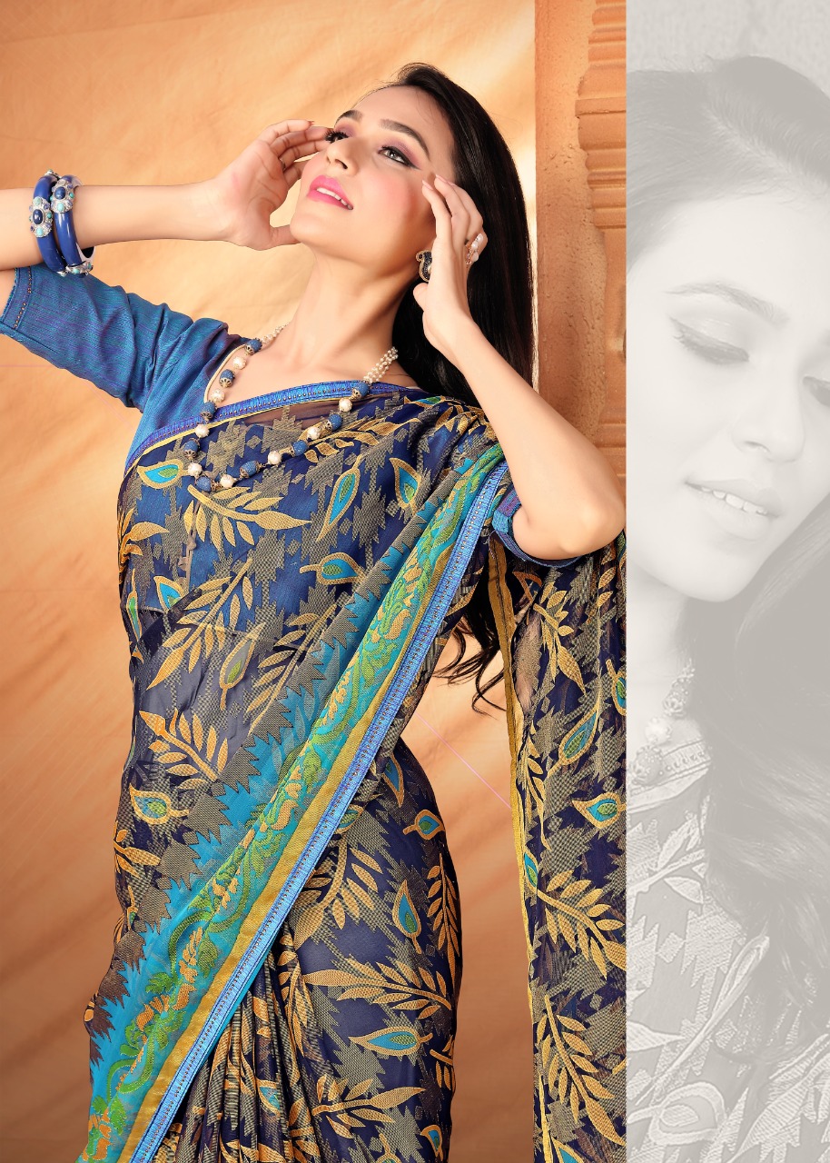 Fc Presents Anchal Vol 2 Collection Of Khushi Brasso Padding Printed Sarees