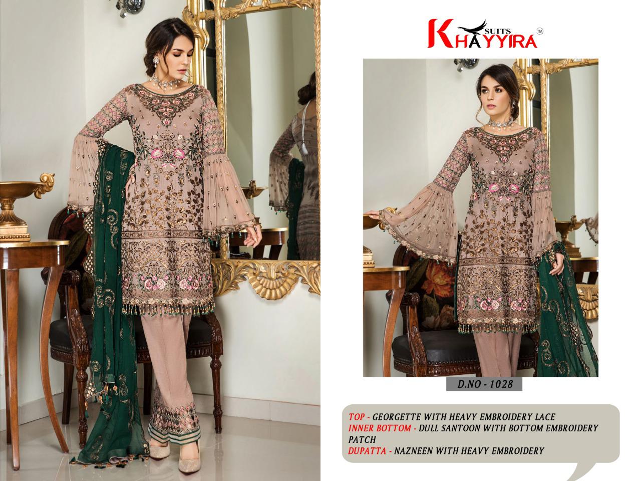 Khayyira Presents Maryam's Gold Nx Collection Of Heavy Embroidered Designer Pakistani Suits