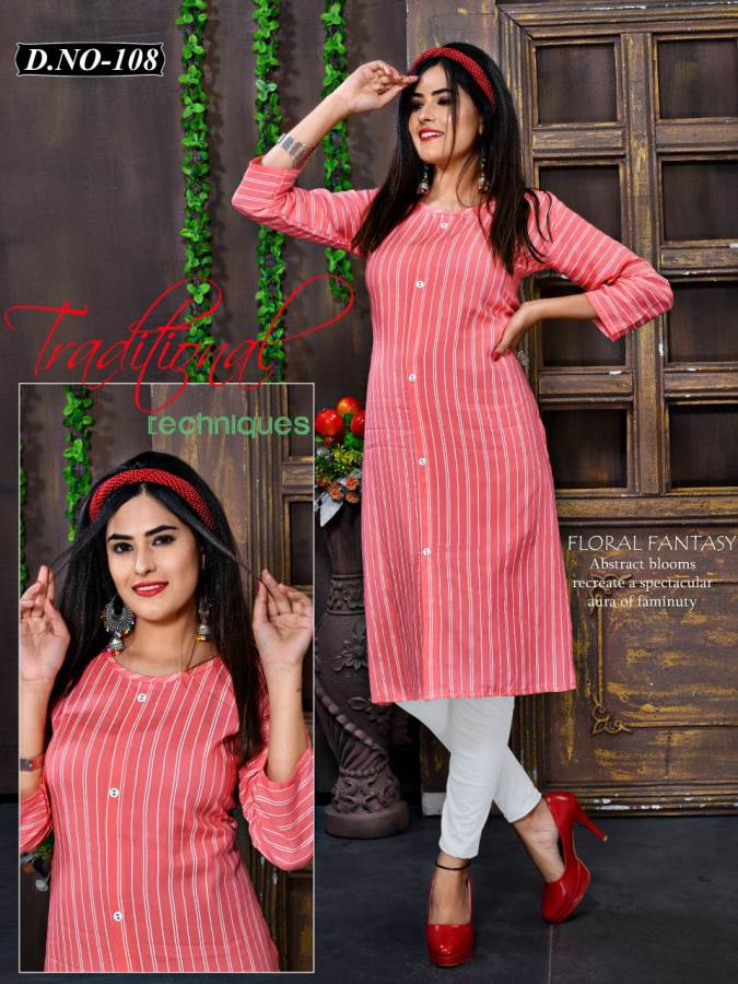 Mirayaa Presents Guldasta Collection Of Heavy Rayon Lining Printed Casual Kurtis