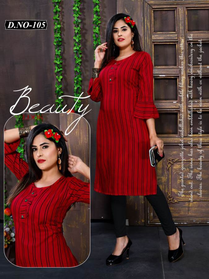 9 Latest Black and Red Kurti Designs - Tips and Beauty