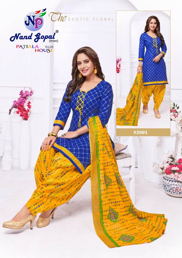 Nand Gopal Presents Patiyala House 2 Collection Of Pure Cotton Printed Casual Wear Dress Materials