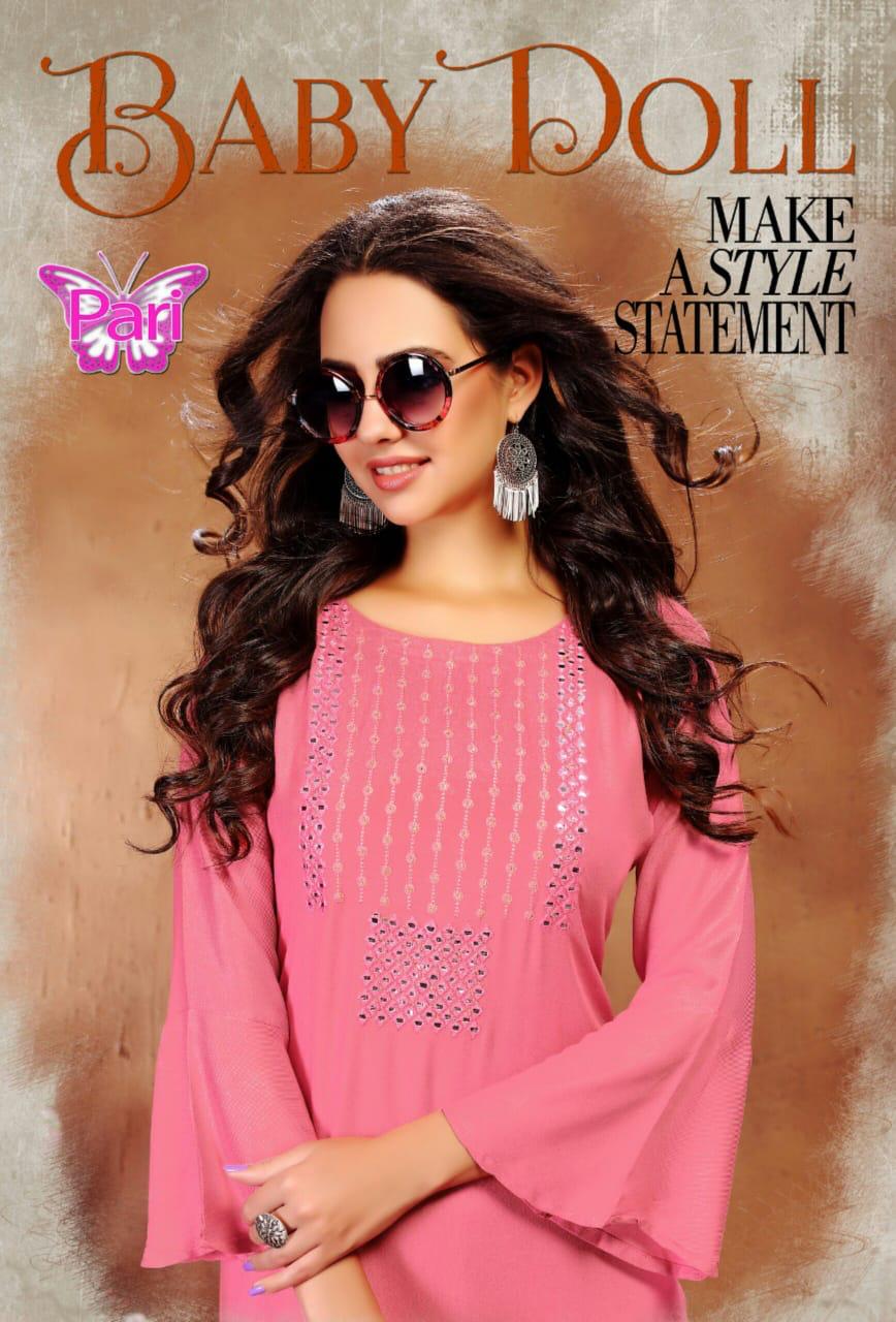 Pari Presents Babydoll Collection Of Heavy Rayon Stylish Designer Kurtis