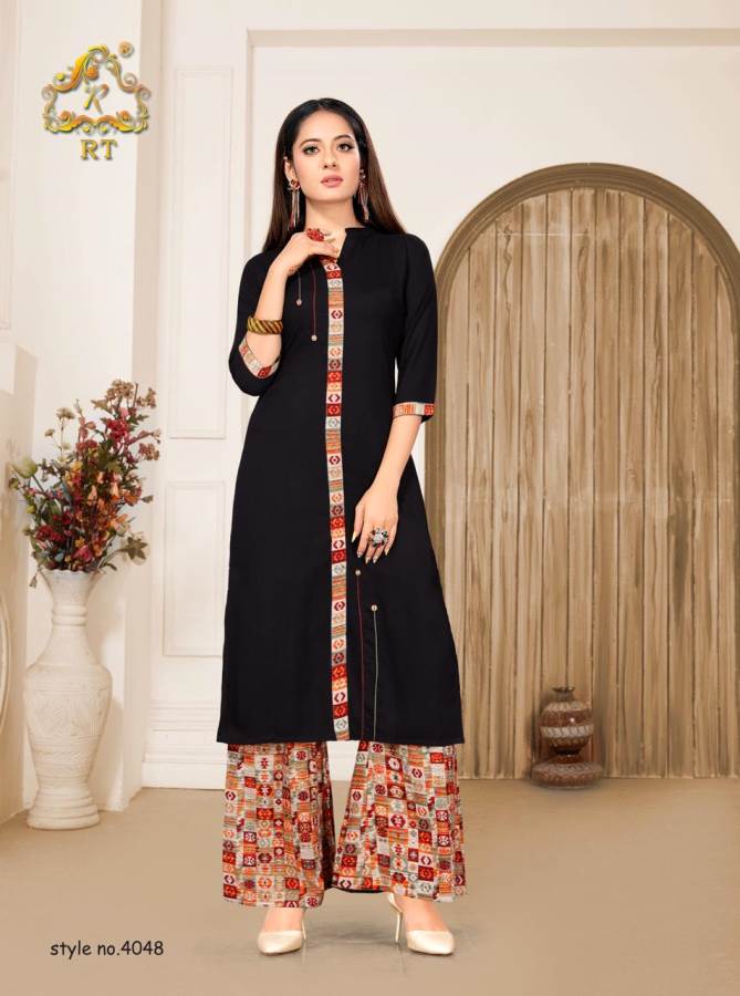 Rt Presents Plazzo Queen 8 Collection Of Rayon Classy Kurti With Bottom