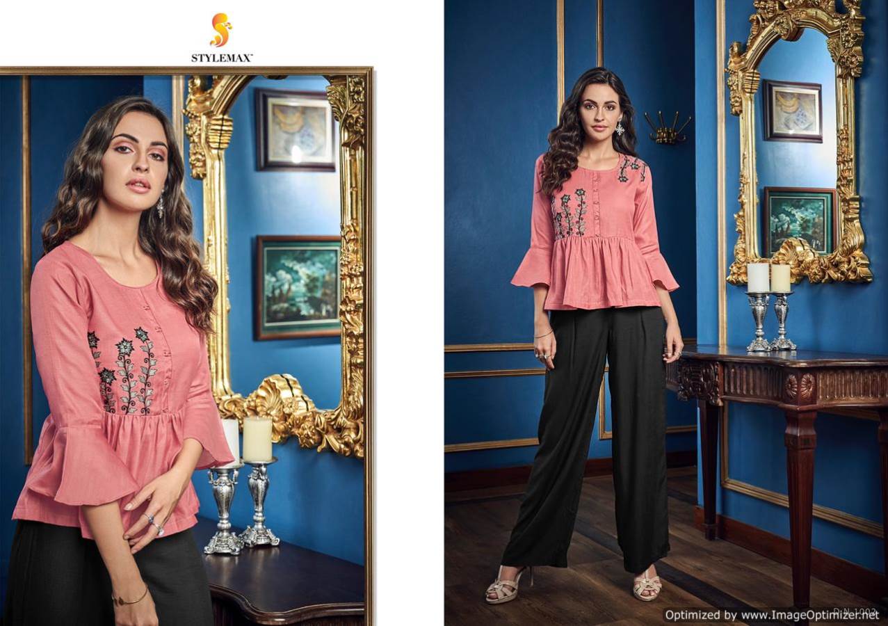 Stylemax Presents Fashion 1 Collection Of Rayon,cotton Fancy Top With Bottom