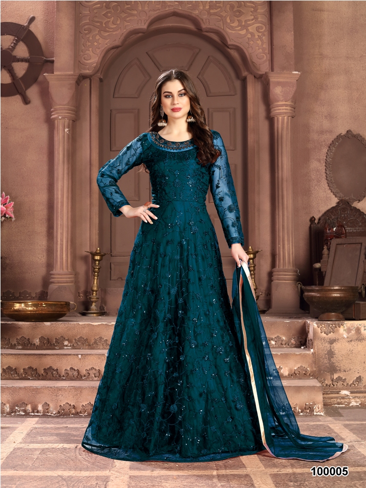 Aanaya presents 100 Colors 2 Wedding Wear Net Rich Look Salwar Suits 5