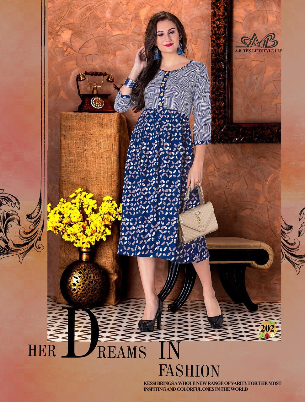 Ab Presents Suhani Heavy Rayon Casual Printed Kurti