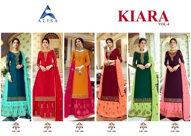 Alisa Presents  Kiara Vol  4  Designer Salwar Suit