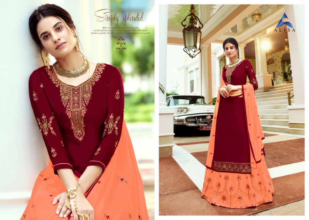 Alisa Presents  Kiara Vol  4  Designer Salwar Suit