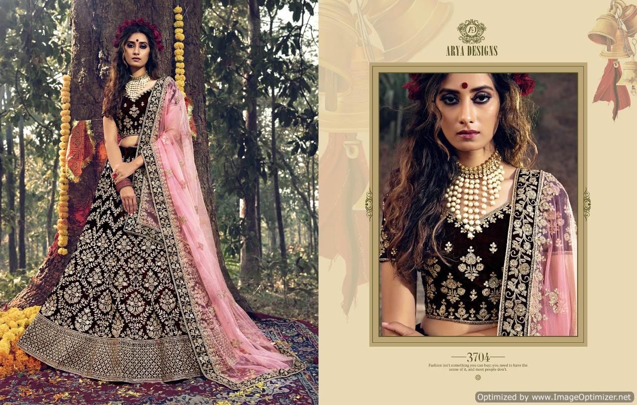 Arya  Presents Gulkhand Vol  3 Heavy Wedding Wear Designer Lehenga Collection