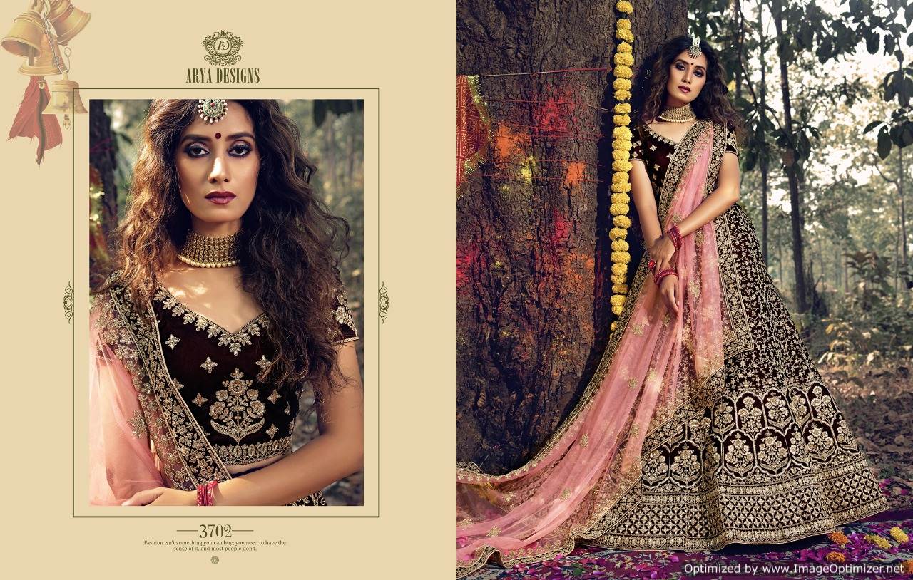 Arya  Presents Gulkhand Vol  3 Heavy Wedding Wear Designer Lehenga Collection