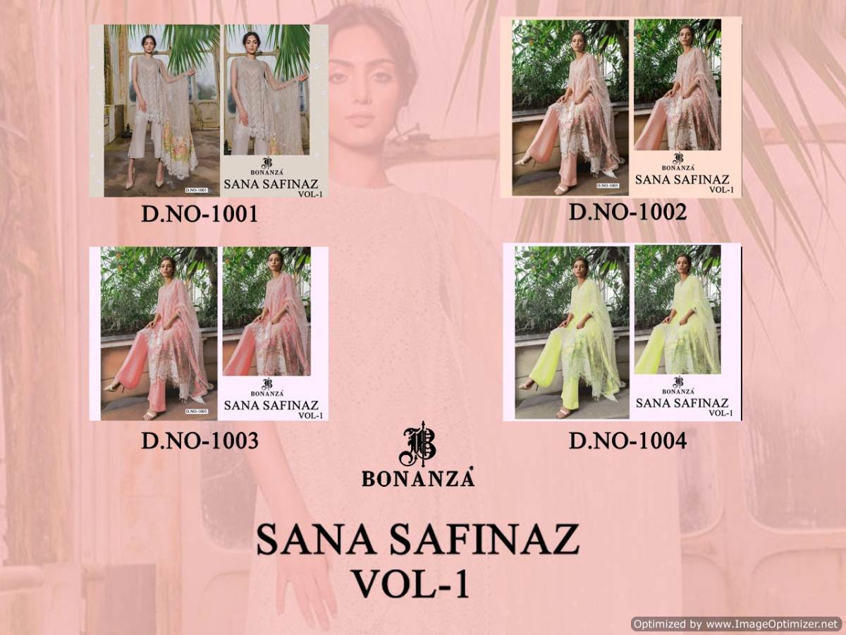 Bonanza  Presents Sana Safinaz  Vol 1 New Heavy Pakistani  Suits