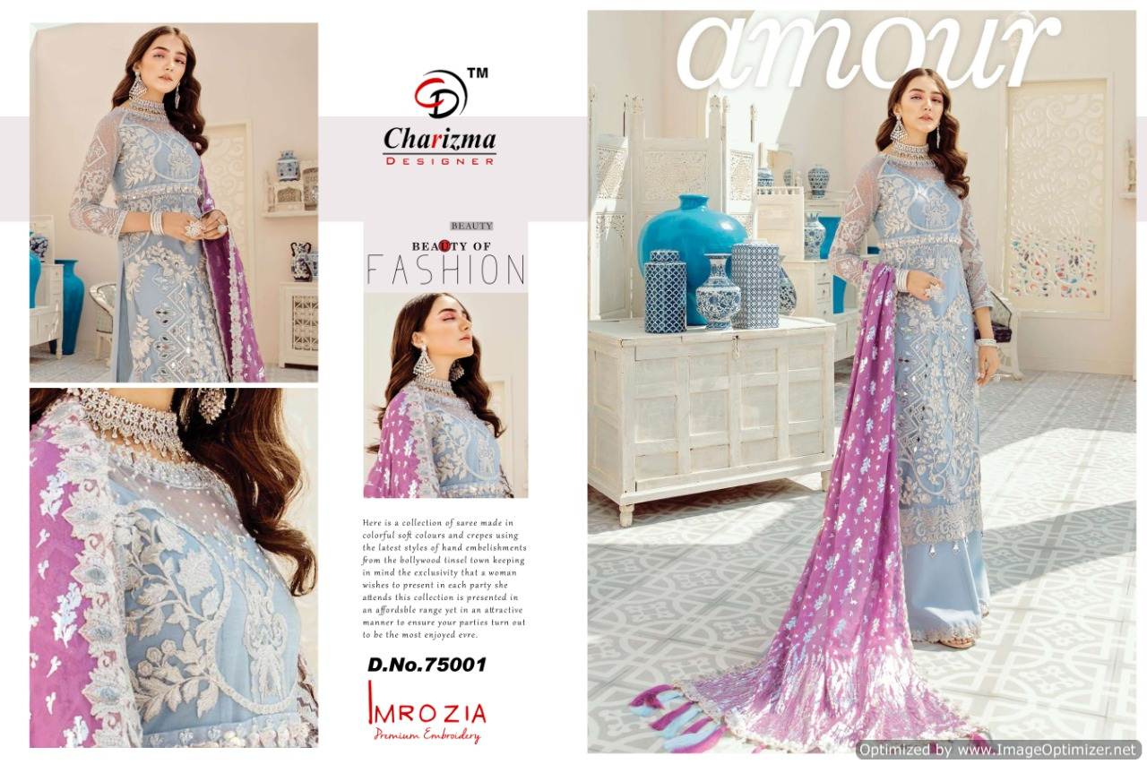 Charizma Presents Imrozia Exclusive Heavy Faux Georgette Pakistani Suits