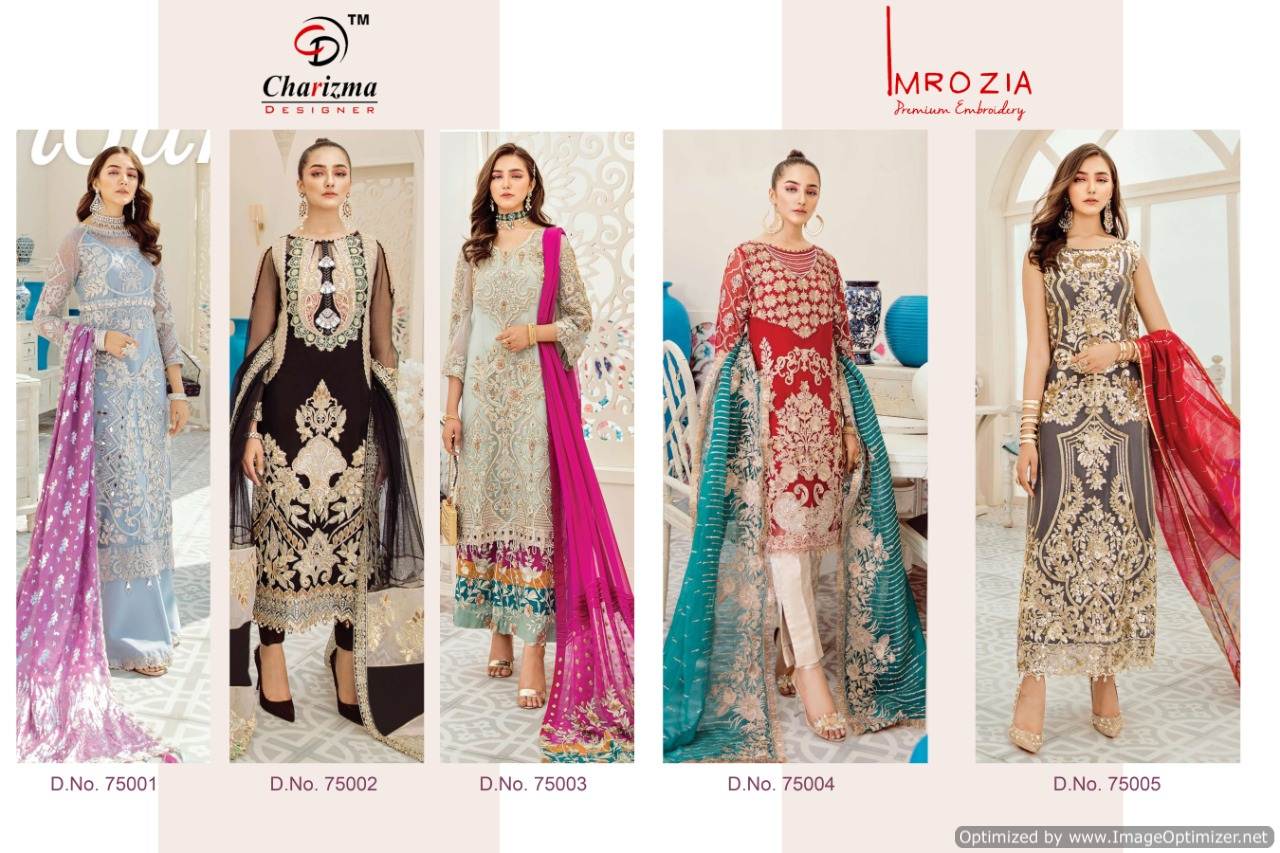 Charizma Presents Imrozia Exclusive Heavy Faux Georgette Pakistani Suits