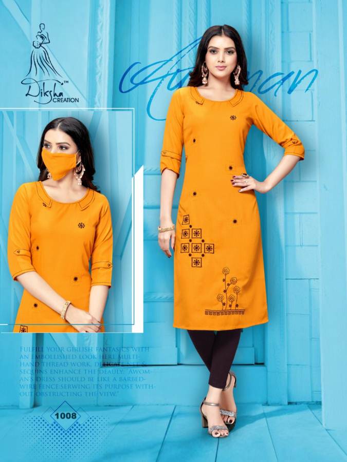 Diksha  Presents Livaa  Vol 1  Daily Wear Kurti Collection