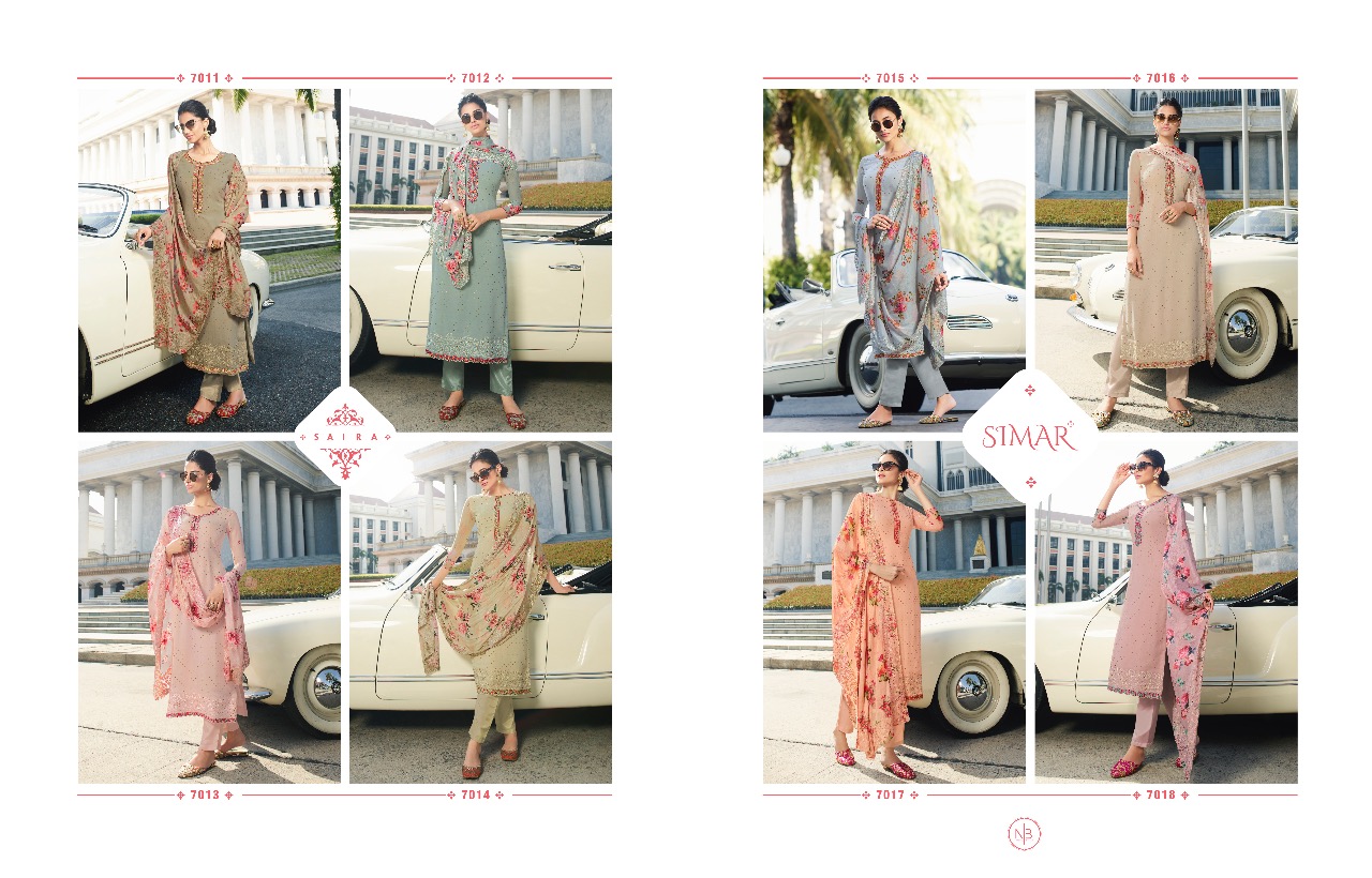 Glossy  Presents Saira   Designer Salwar Suits Collection