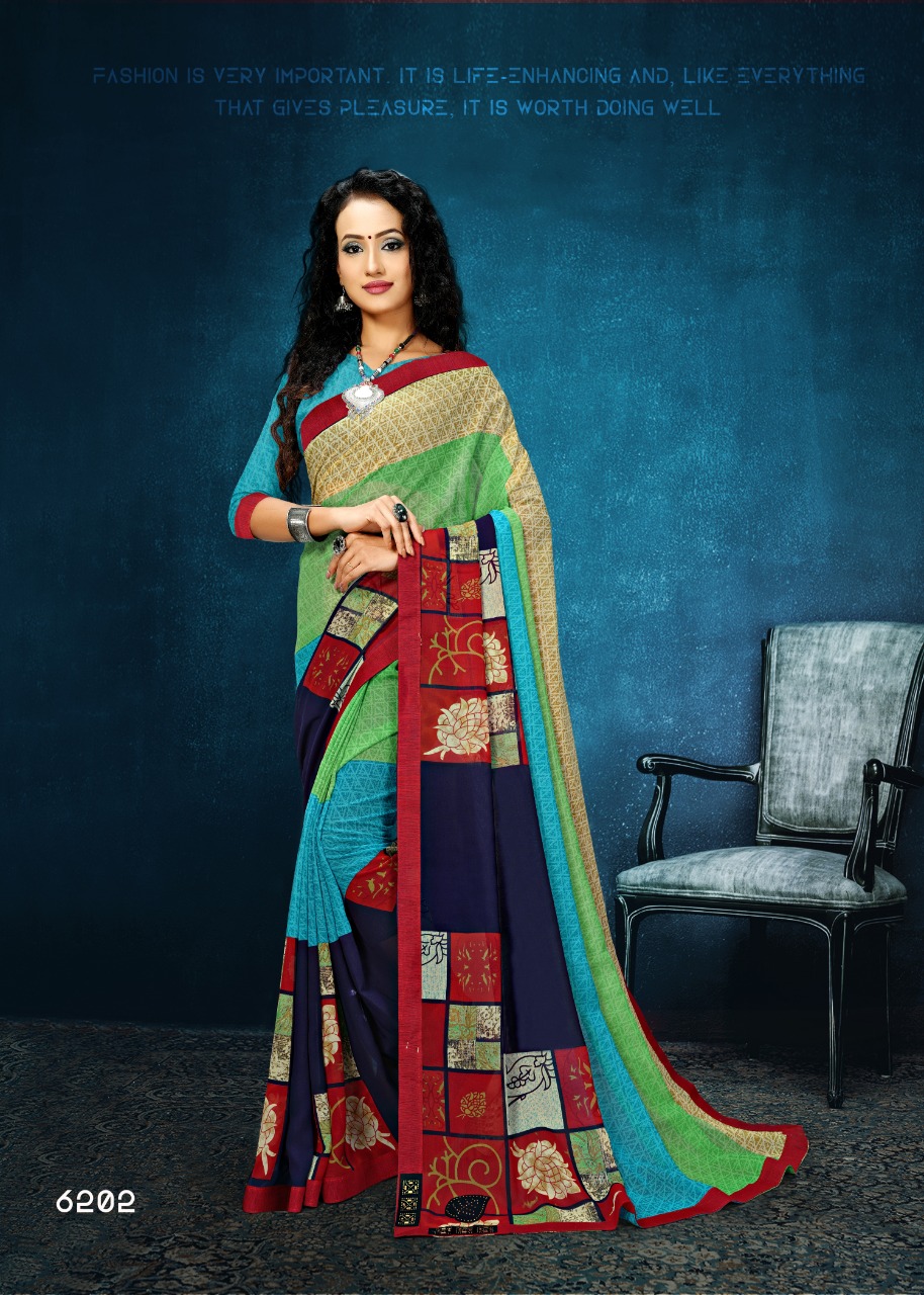 Haytee Presents  Colors Vol  46  Printed Saree Collection