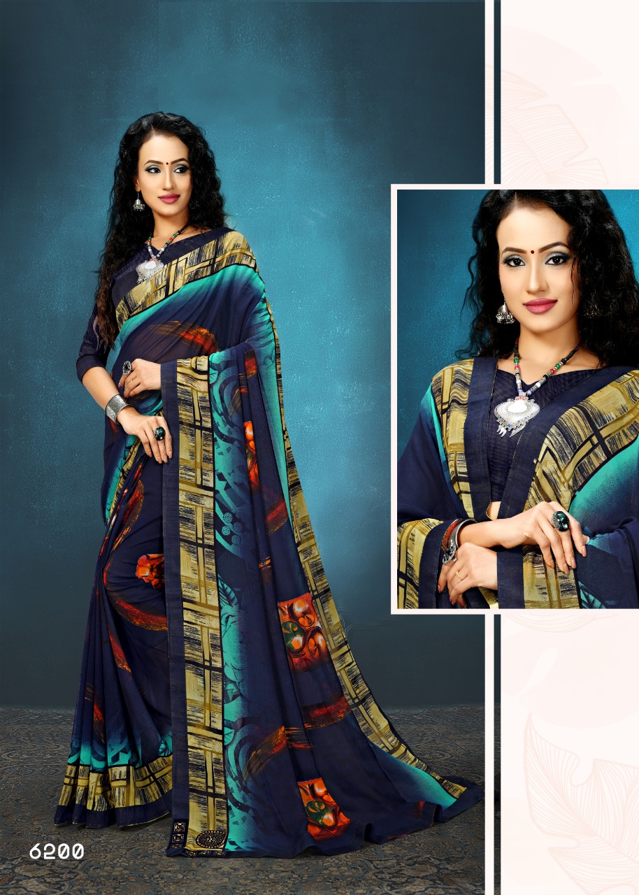 Haytee Presents  Colors Vol  46  Printed Saree Collection