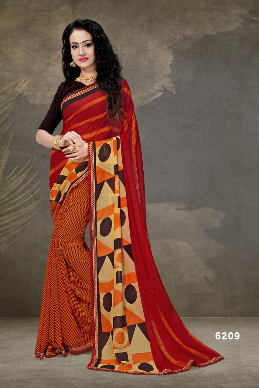 Haytee Presents  G Mail  Vol 84 Printed Saree Collection